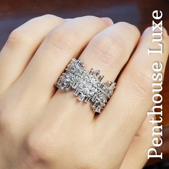 FINAL RESTOCK!! White Sapphire Silver Fairy Ring - Picture 4 of 6